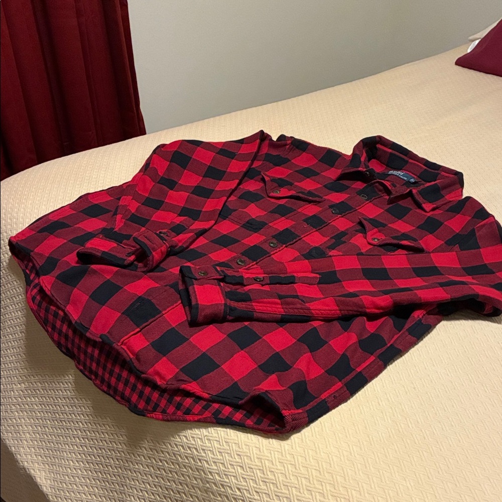 Polo by Ralph Lauren Red and Black Checkered Shirt